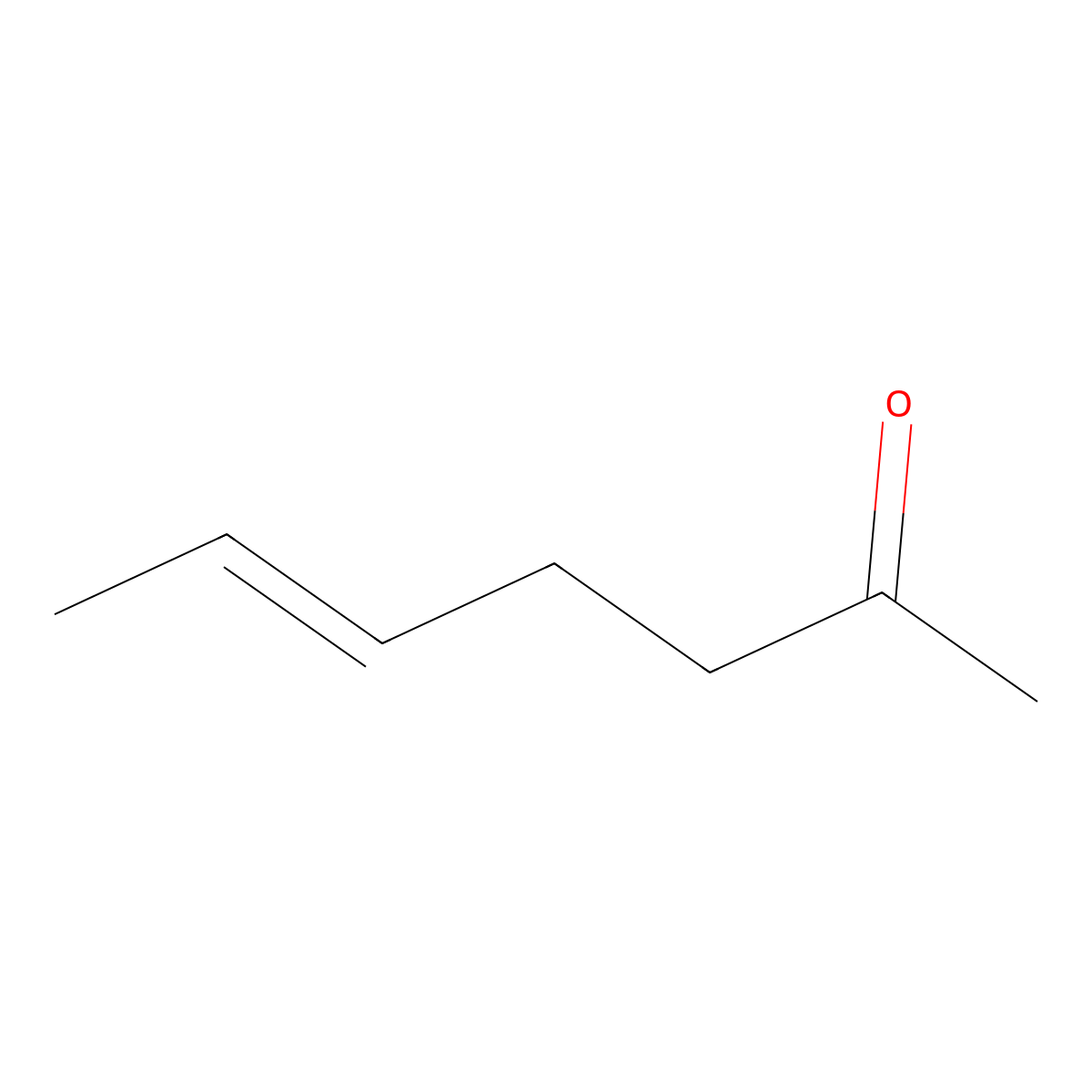 5-Hepten-2-one molecular structure, CAS 6714-00-7