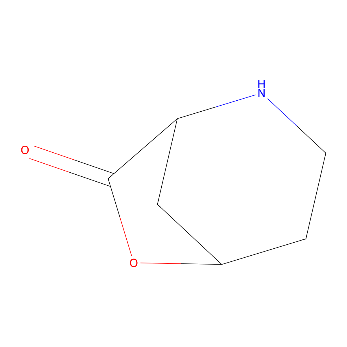 6-Oxa-2-azabicyclo[3.2.1]octan-7-one molecular structure, CAS 6714-41-6