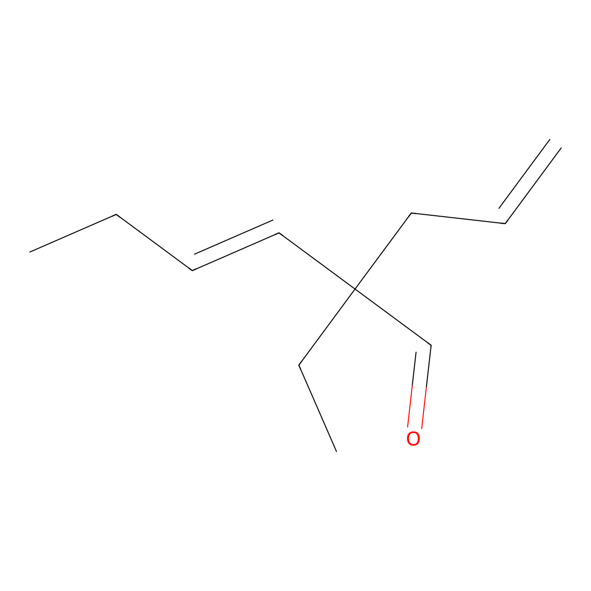 2-Allyl-2-ethylhex-3-enal molecular structure, CAS 67140-10-7