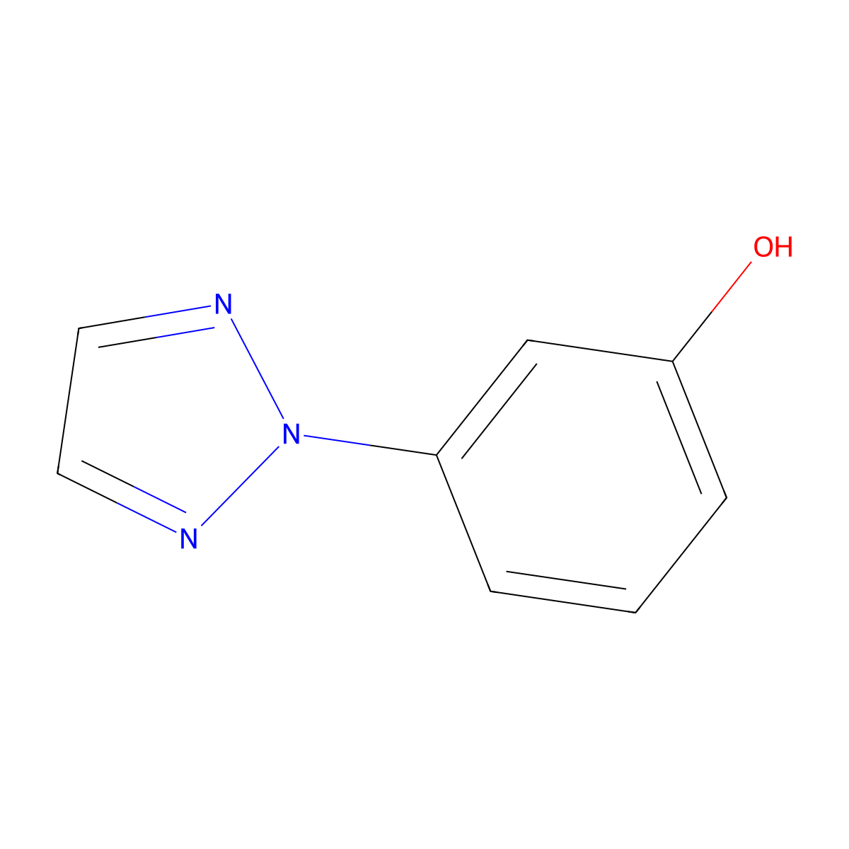 3-(2H-1,2,3-triazol-2-yl)phenol molecular structure, CAS 67149-24-0