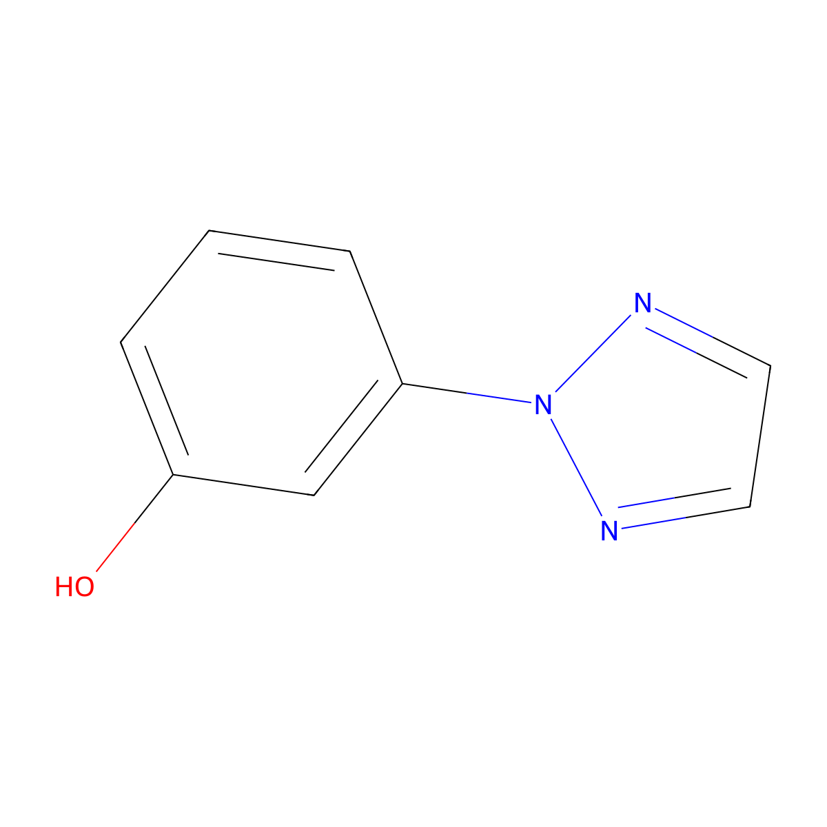3-(2H-1,2,3-triazol-2-yl)phenol molecular structure, CAS 67149-24-0