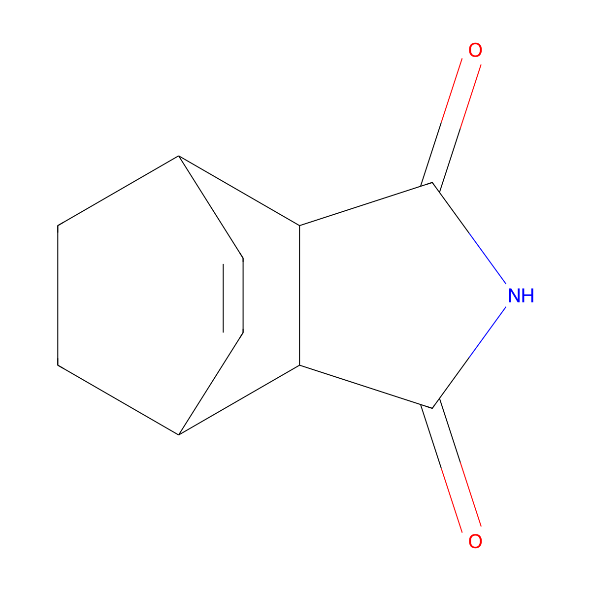 4,7-Ethano-1H-isoindole-1,3(2H)-dione, 3a,4,7,7a-tetrahydro- molecular structure, CAS 6715-29-3