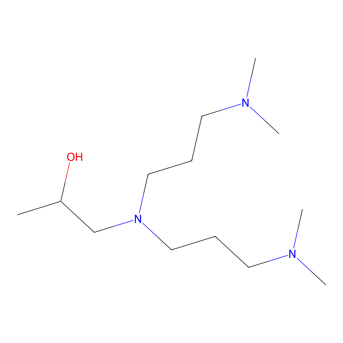 1-{Bis[3-(dimethylamino)propyl]amino}propan-2-ol molecular structure, CAS 67151-63-7