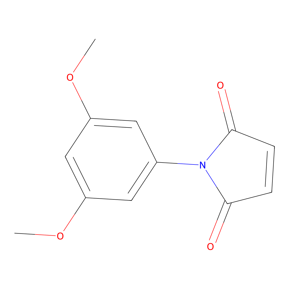 1-(3,5-Dimethoxyphenyl)-1H-pyrrole-2,5-dione molecular structure, CAS 67154-43-2