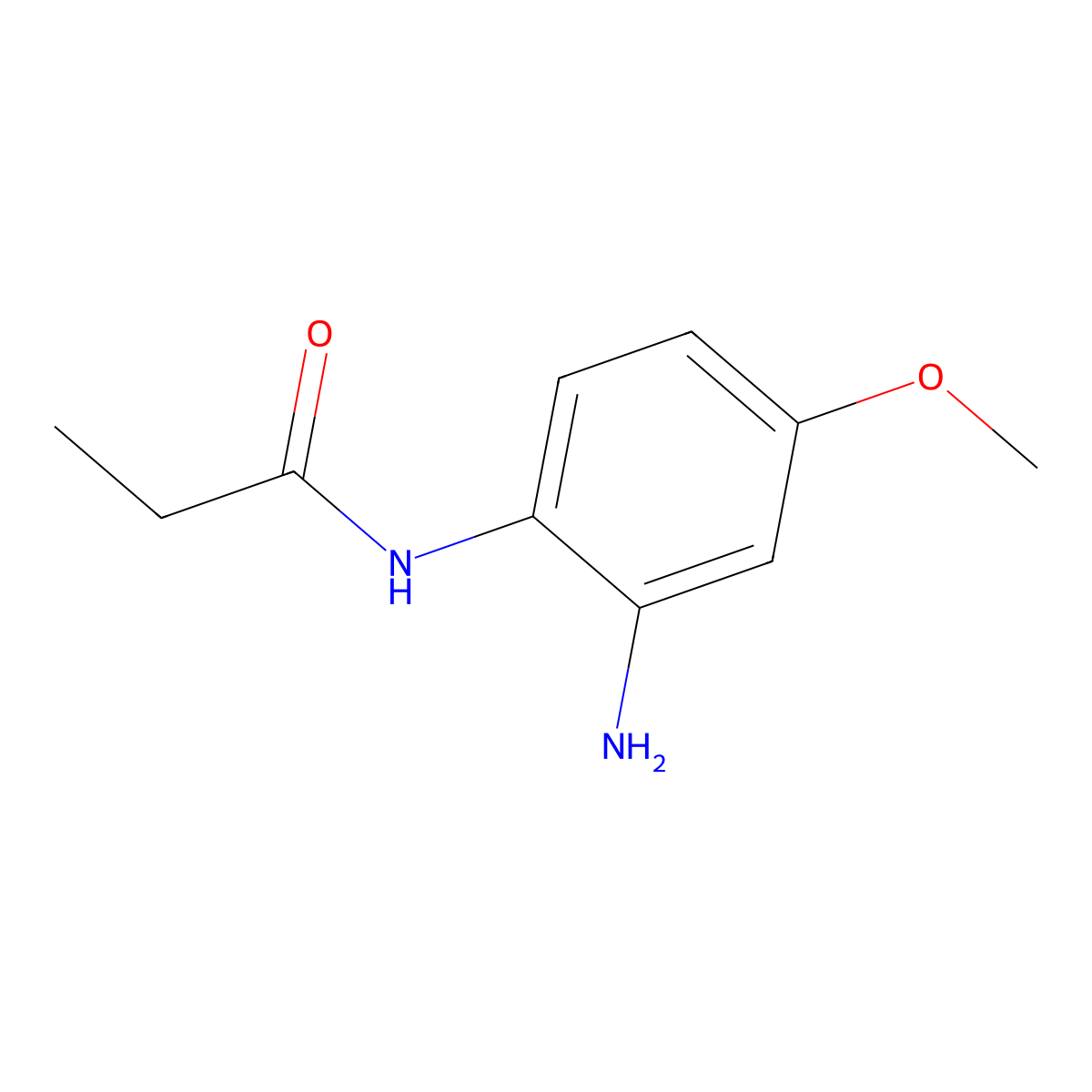 N-(2-Amino-4-methoxyphenyl)propanamide molecular structure, CAS 67169-89-5