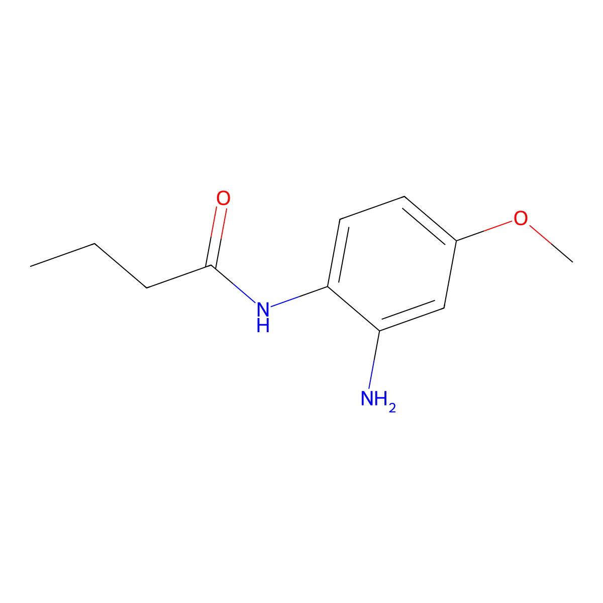 N-(2-Amino-4-methoxyphenyl)butanamide molecular structure, CAS 67169-90-8