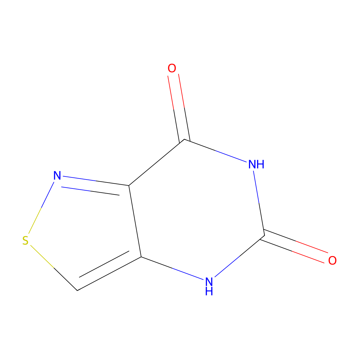 Isothiazolo[4,3-d]pyrimidine-5,7(4H,6H)-dione molecular structure, CAS 6717-62-0