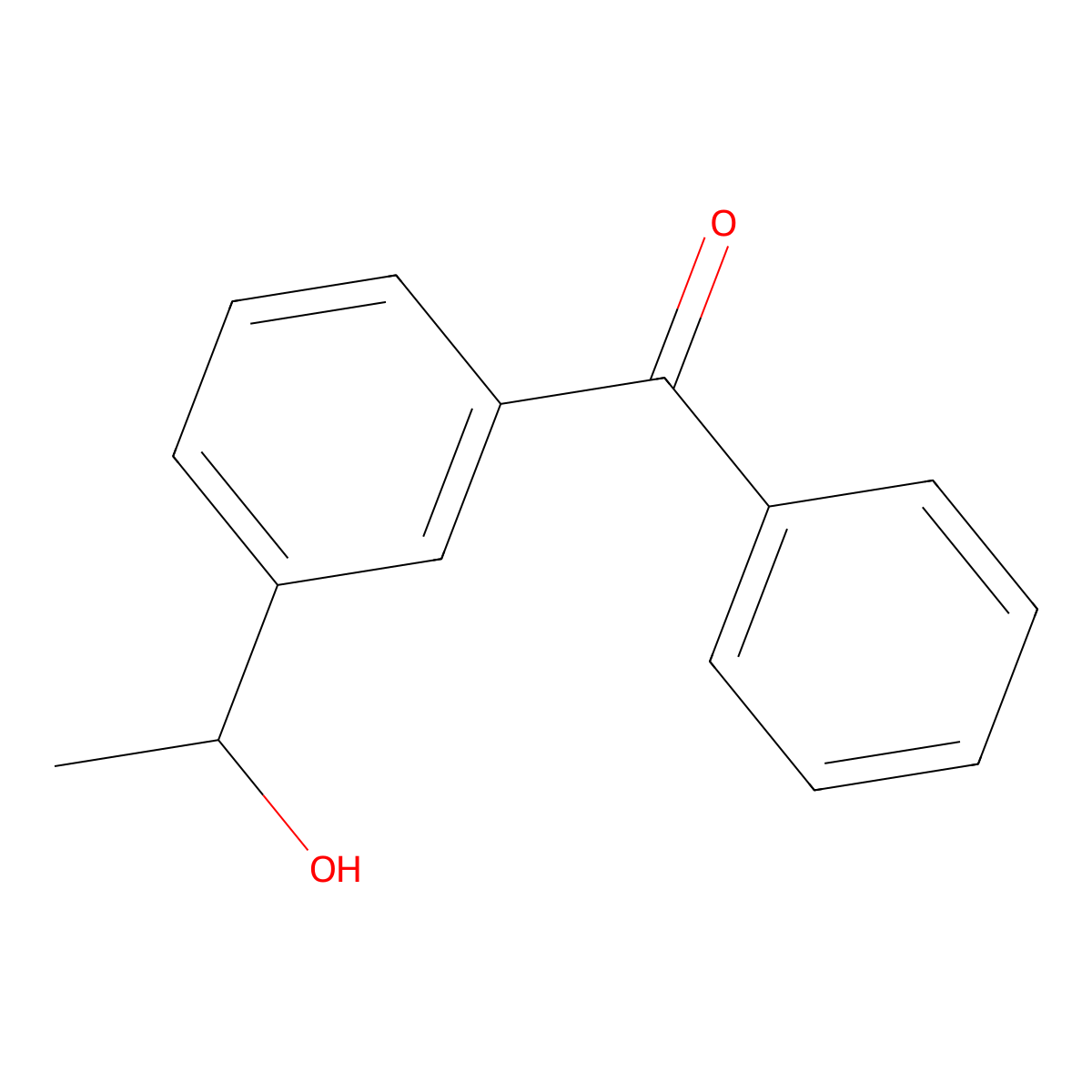 3-(1-Hydroxyethyl)benzophenone molecular structure, CAS 67173-18-6