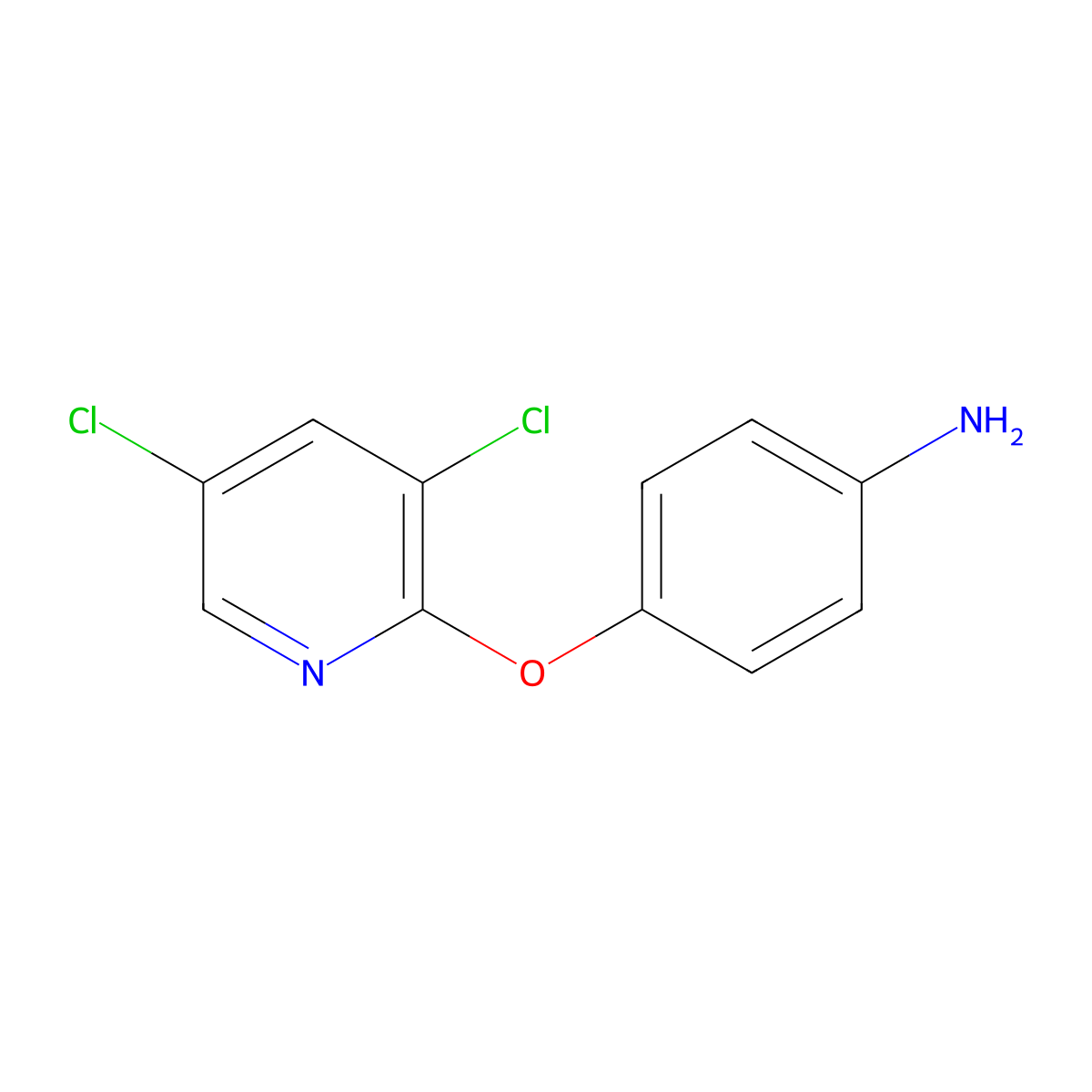 4-[(3,5-Dichloropyridin-2-YL)oxy]aniline molecular structure, CAS 67174-87-2