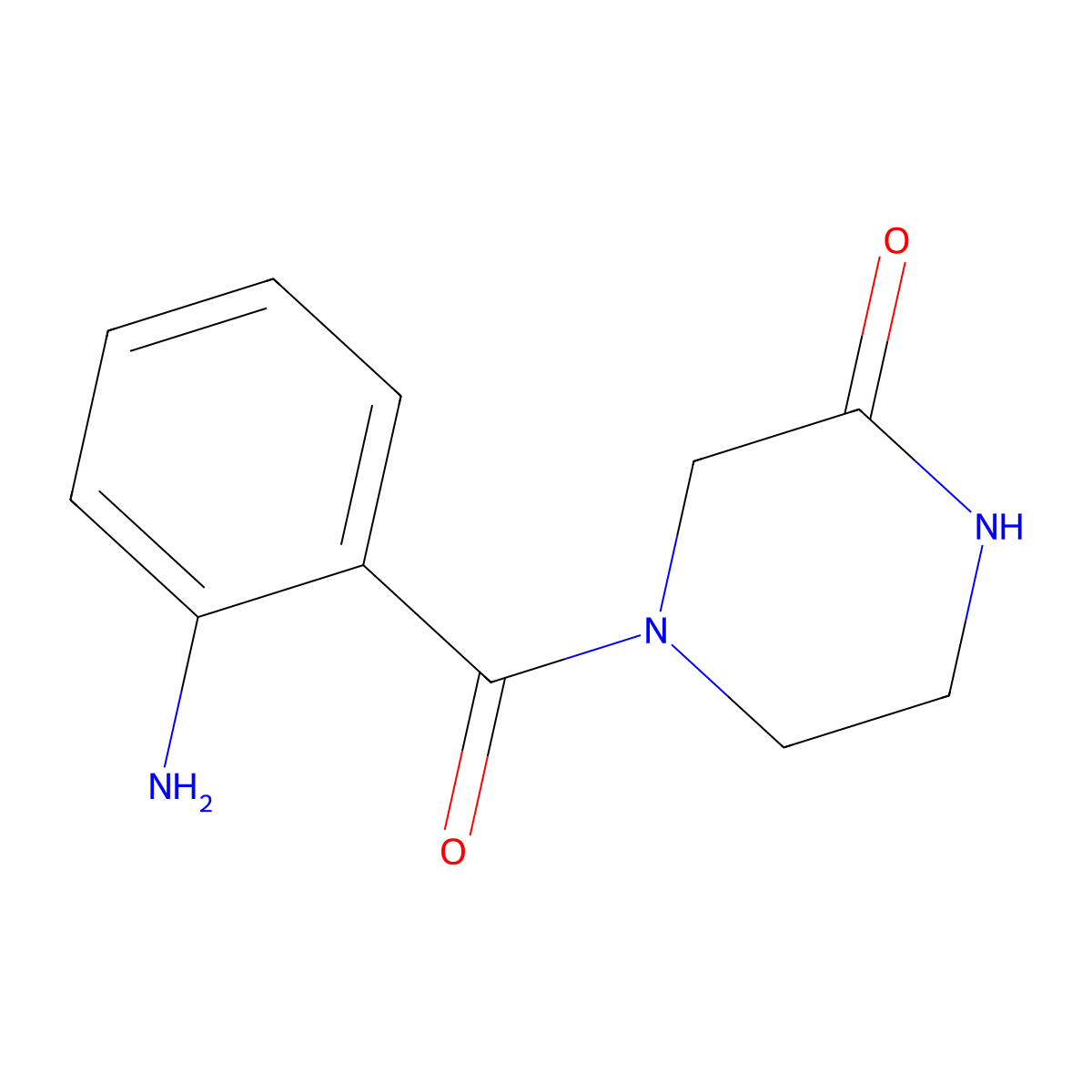 4-(2-Aminobenzoyl)-2-piperazinone molecular structure, CAS 671794-74-4