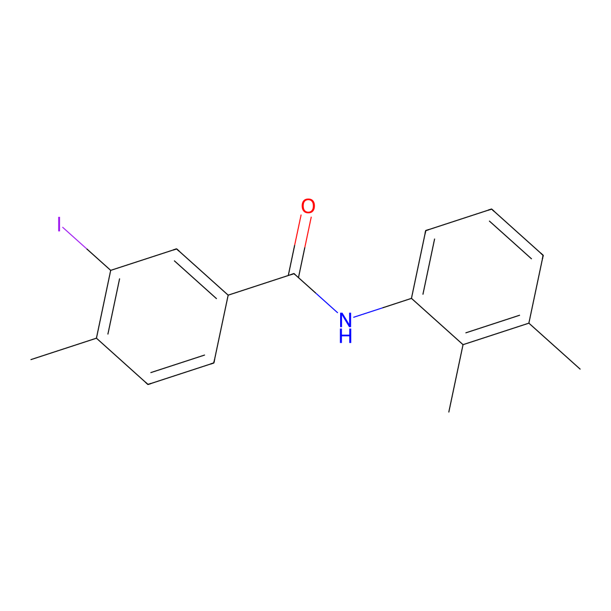 N-(2,3-dimethylphenyl)-3-iodo-4-methylbenzamide molecular structure, CAS 671795-22-5