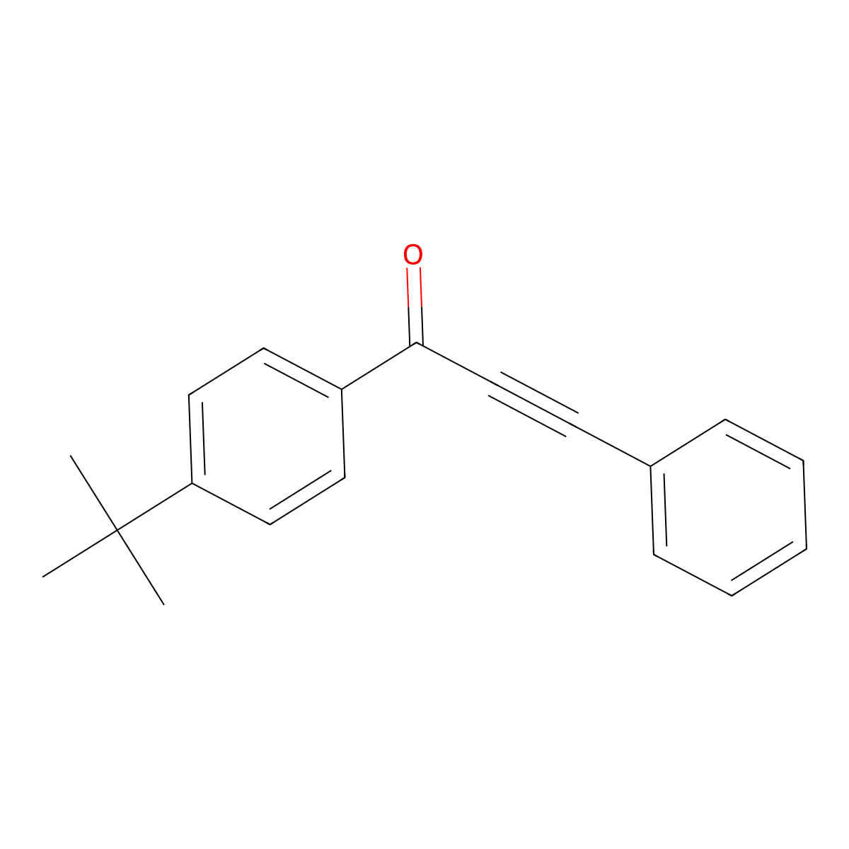 1-(4-tert-Butylphenyl)-3-phenylprop-2-yn-1-one molecular structure, CAS 671796-41-1
