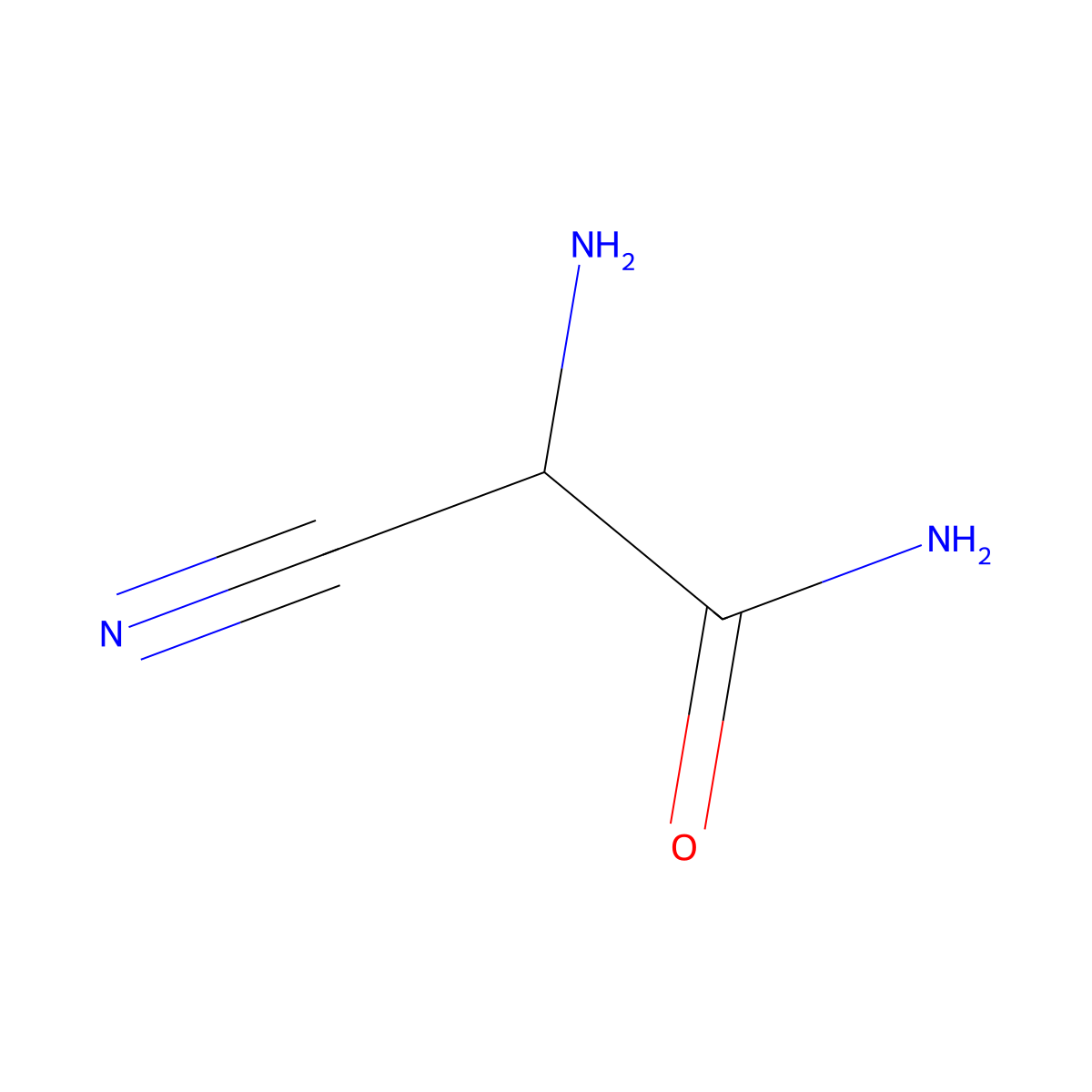 2-Amino-2-cyanoacetamide molecular structure, CAS 6719-21-7