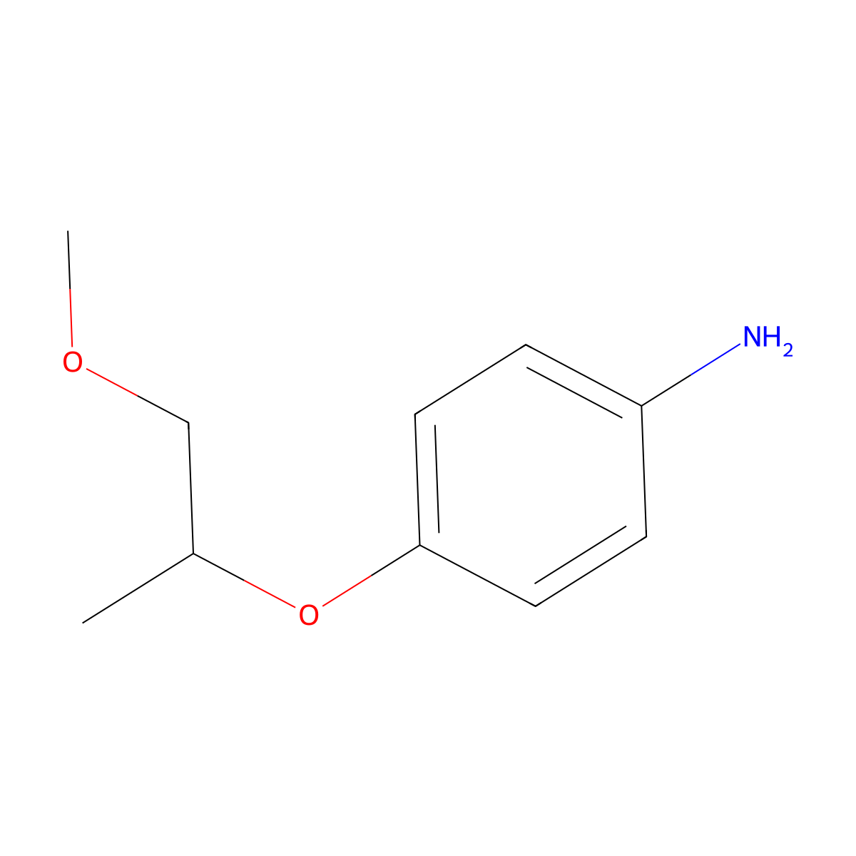 4-(2-Methoxy-1-methyl-ethoxy)-phenylamine molecular structure, CAS 67191-18-8