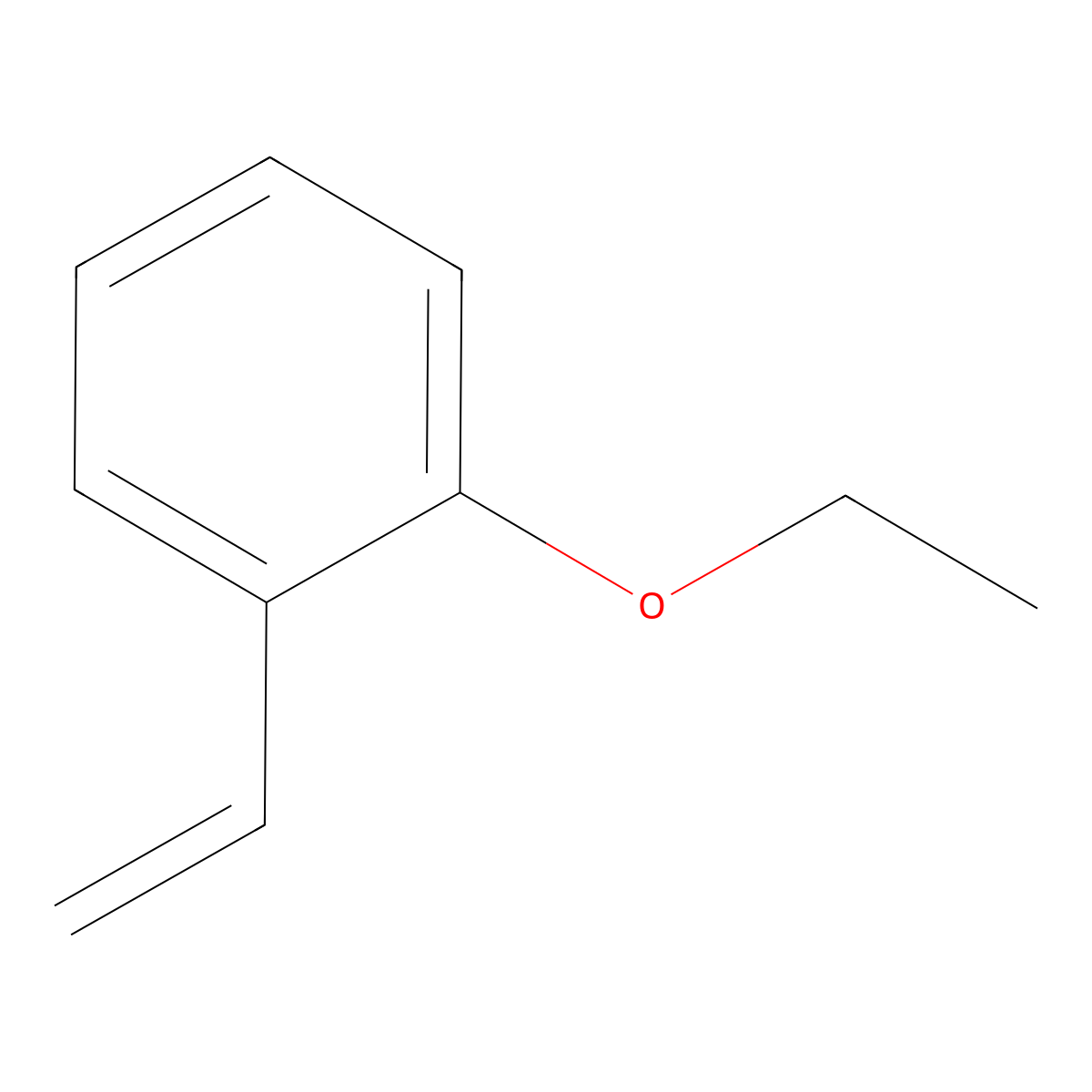 1-Ethenyl-2-ethoxybenzene molecular structure, CAS 67191-34-8