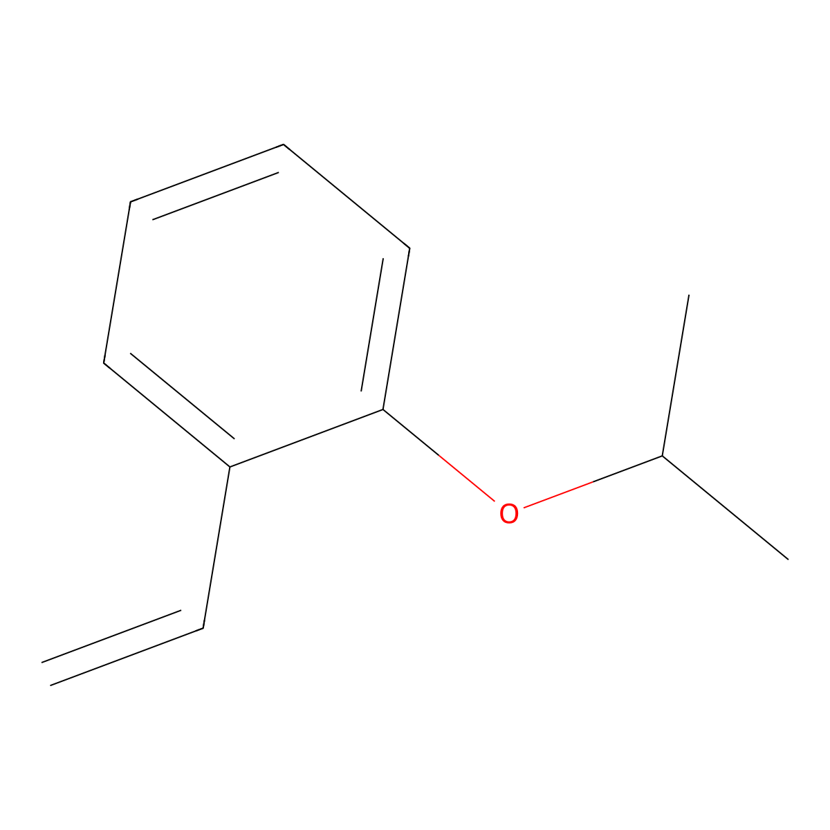 1-Ethenyl-2-(1-methylethoxy)benzene molecular structure, CAS 67191-35-9