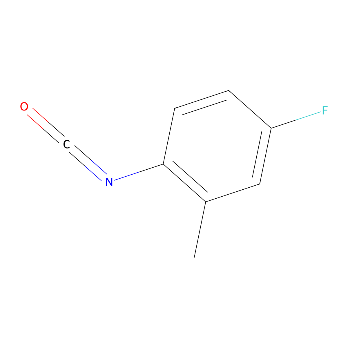 4-Fluoro-1-isocyanato-2-methylbenzene molecular structure, CAS 67191-92-8