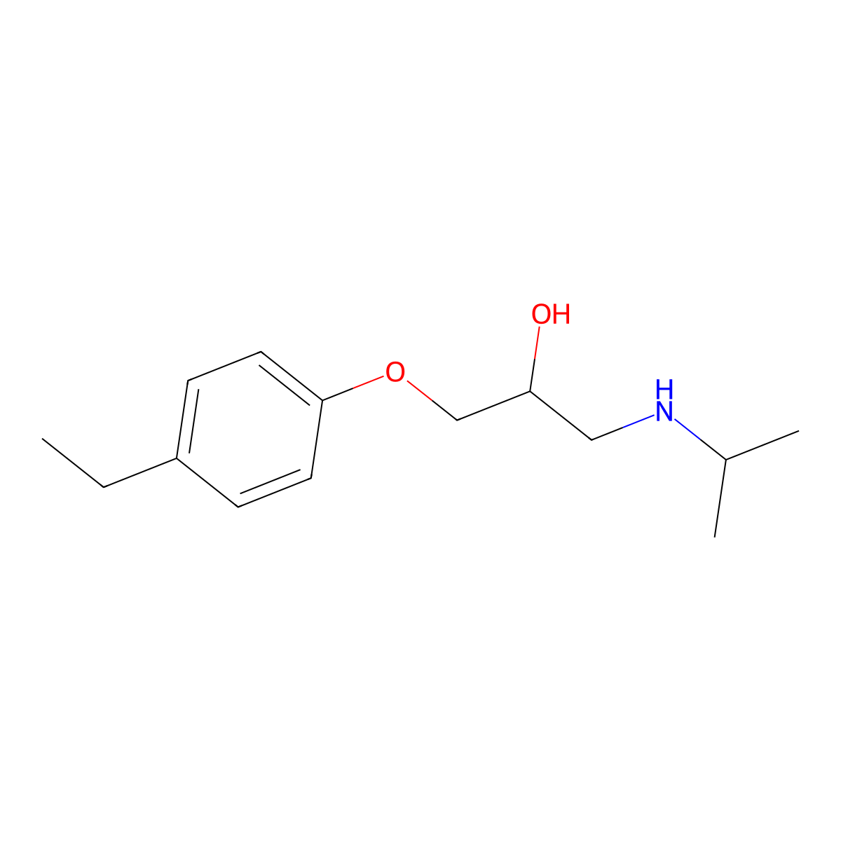 1-(4-Ethyl-phenoxy)-3-isopropylamino-propan-2-ol molecular structure, CAS 67193-95-7
