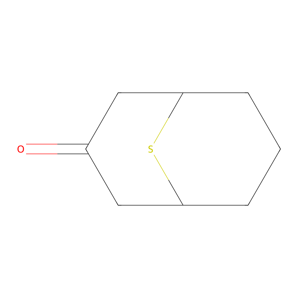 9-Thiabicyclo(3.3.1)nonan-3-one molecular structure, CAS 67194-70-1