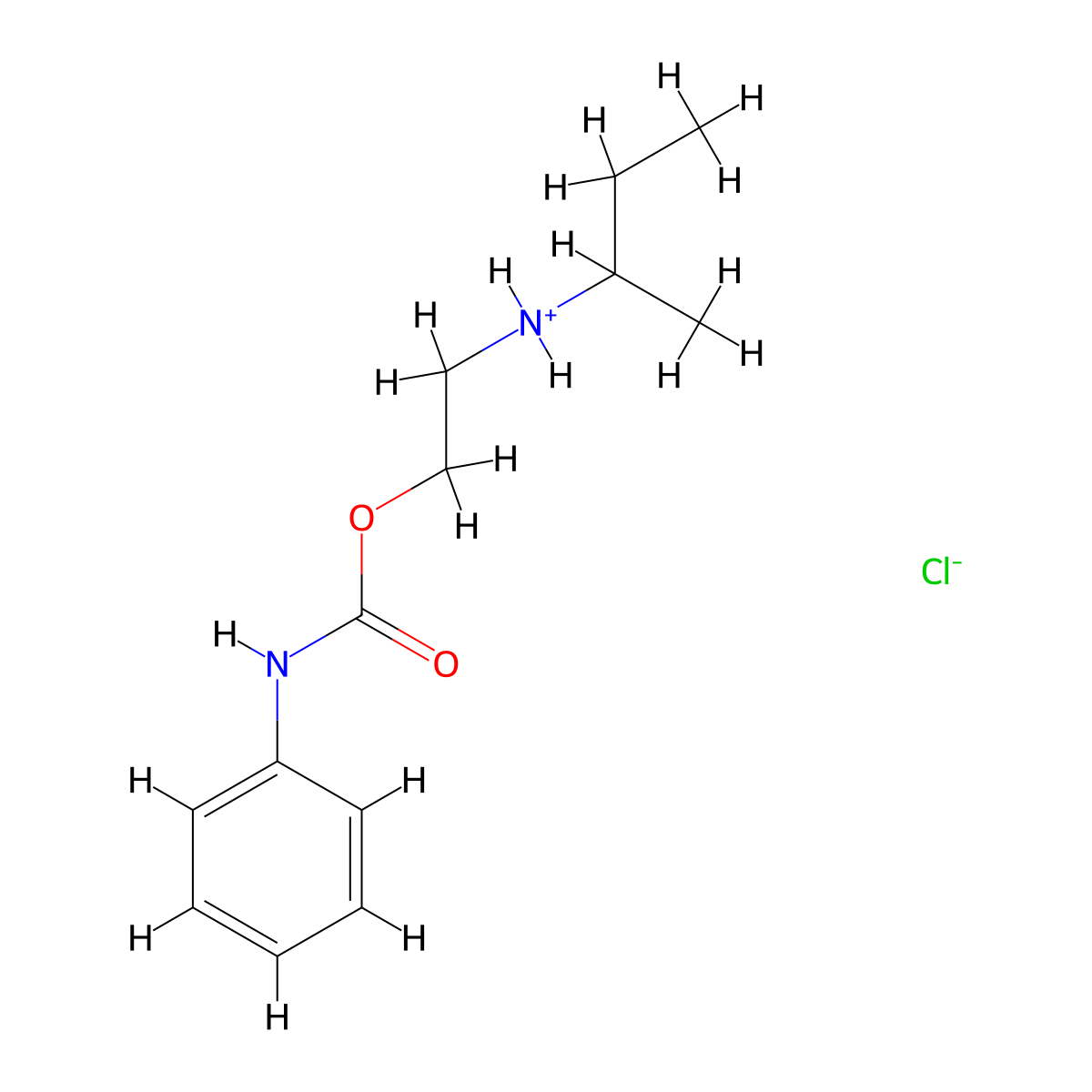 Carbanilic acid, 2-(sec-butylamino)ethyl ester, hydrochloride molecular structure, CAS 67195-92-0