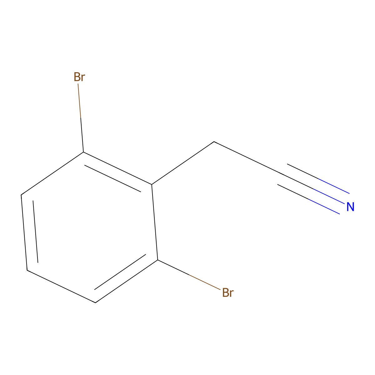 2-(2,6-Dibromophenyl)acetonitrile molecular structure, CAS 67197-53-9