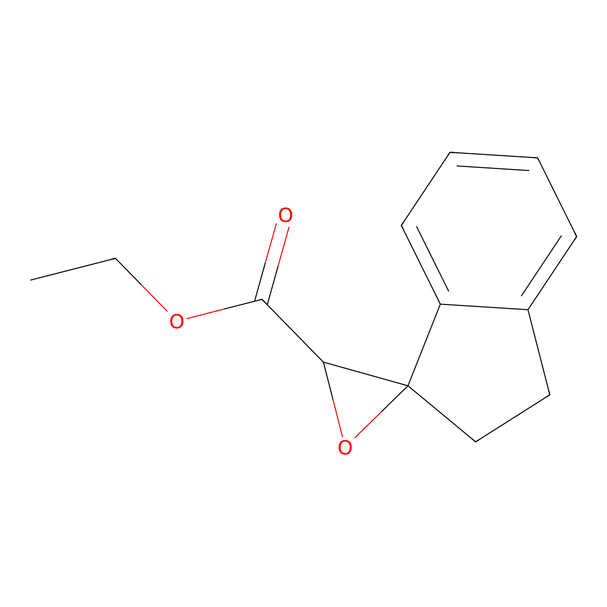 Ethyl 2,3-dihydrospiro[indene-1,2'-oxirane]-3'-carboxylate molecular structure, CAS 67197-73-3