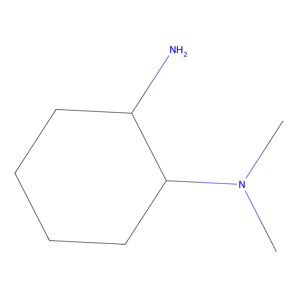 (1R,2R)-N1,N1-Dimethylcyclohexane-1,2-diamine molecular structure, CAS 67198-21-4