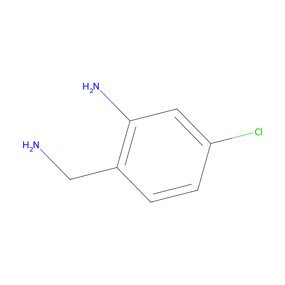 2-(Aminomethyl)-5-chloroaniline molecular structure, CAS 67199-65-9