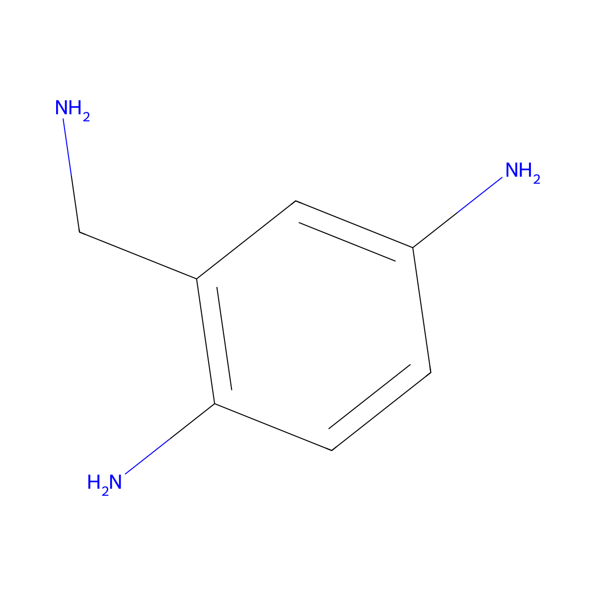 2-(Aminomethyl)-1,4-benzenediamine molecular structure, CAS 67199-87-5