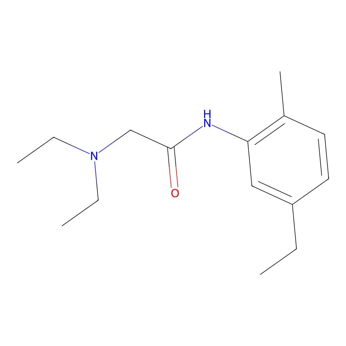 o-Acetotoluidide, 2-(diethylamino)-5'-ethyl- molecular structure, CAS 672-10-6
