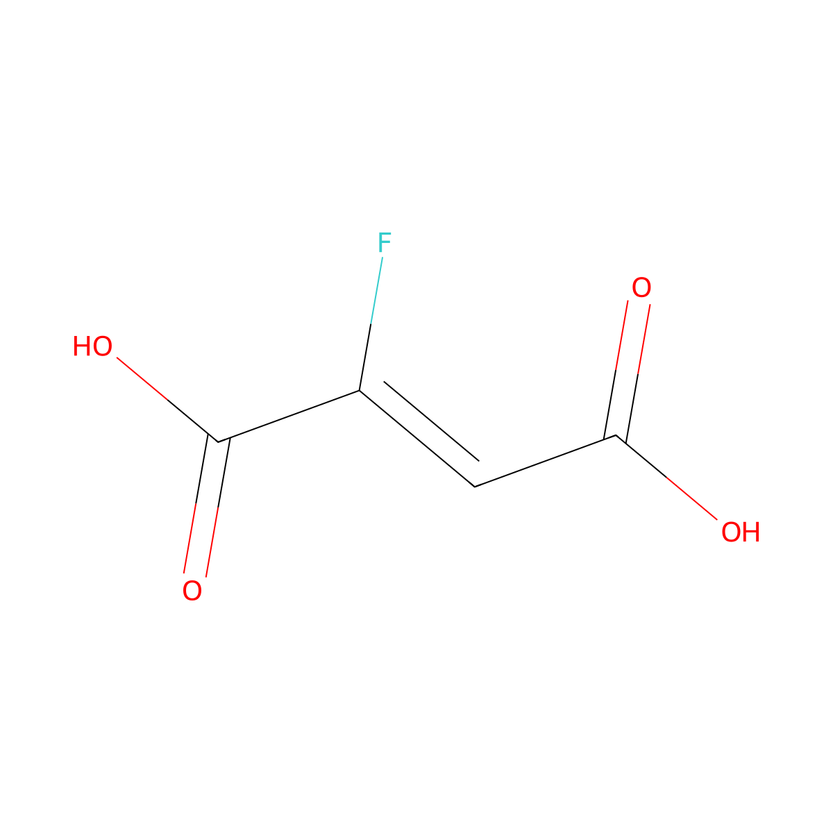 2-Fluorofumarate molecular structure, CAS 672-18-4
