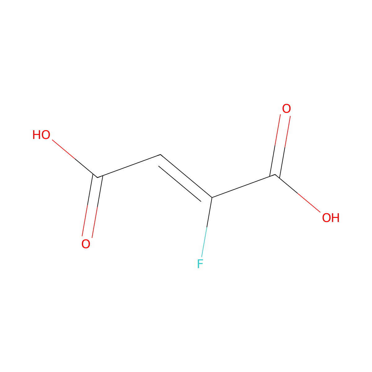 2-Fluorofumarate molecular structure, CAS 672-18-4