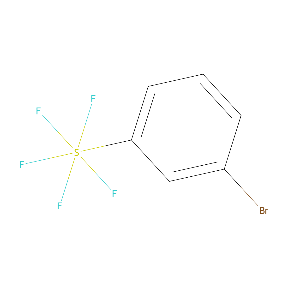 (3-Bromophenyl)sulfur pentafluoride molecular structure, CAS 672-30-0