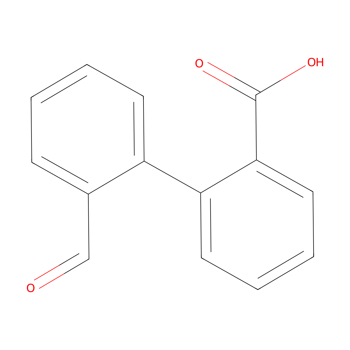 2-(2-formylphenyl)benzoic Acid molecular structure, CAS 6720-26-9