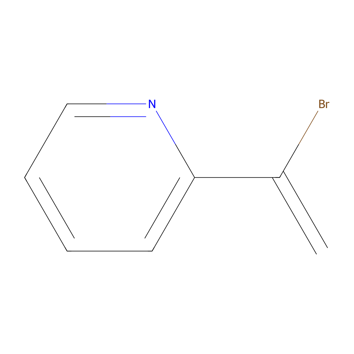 2-(1-Bromoethenyl)pyridine molecular structure, CAS 67200-49-1