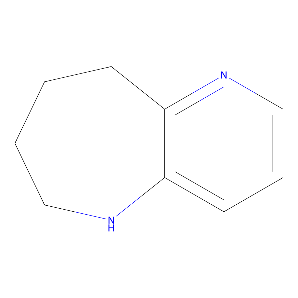 6,7,8,9-Tetrahydro-5H-pyrido[3,2-b]azepine molecular structure, CAS 67203-48-9