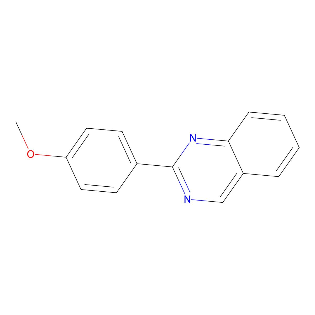 2-(4-Methoxyphenyl)quinazoline molecular structure, CAS 67205-04-3