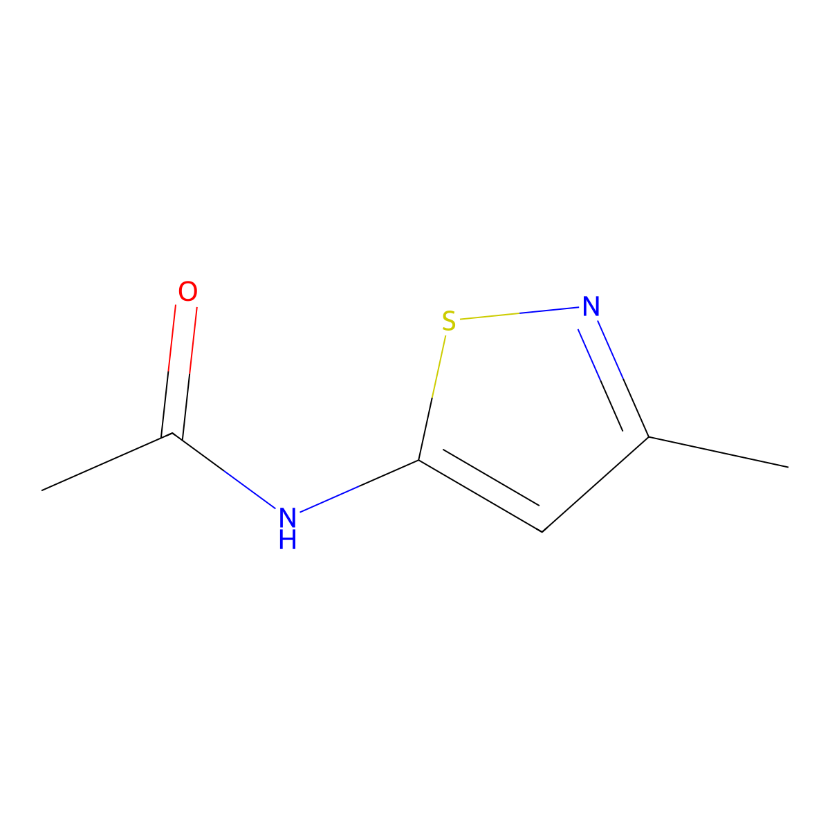 Acetamide,n-(3-methyl-5-isothiazolyl)- molecular structure, CAS 67209-08-9