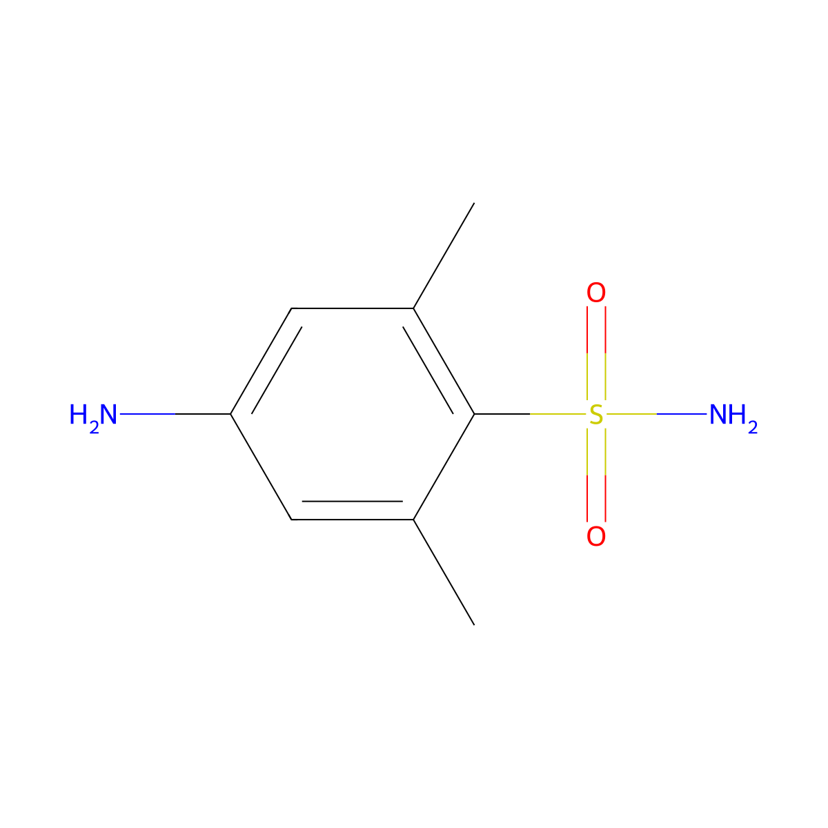 4-Amino-2,6-dimethylbenzene-1-sulfonamide molecular structure, CAS 67214-71-5