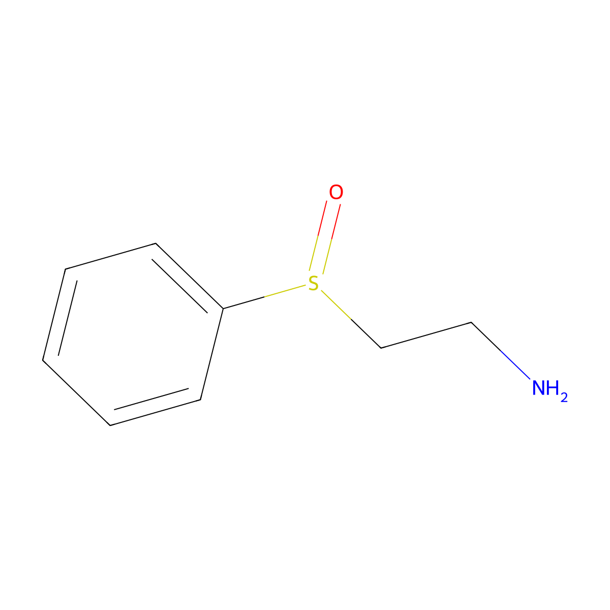 2-(Benzenesulfinyl)ethan-1-amine molecular structure, CAS 67215-14-9