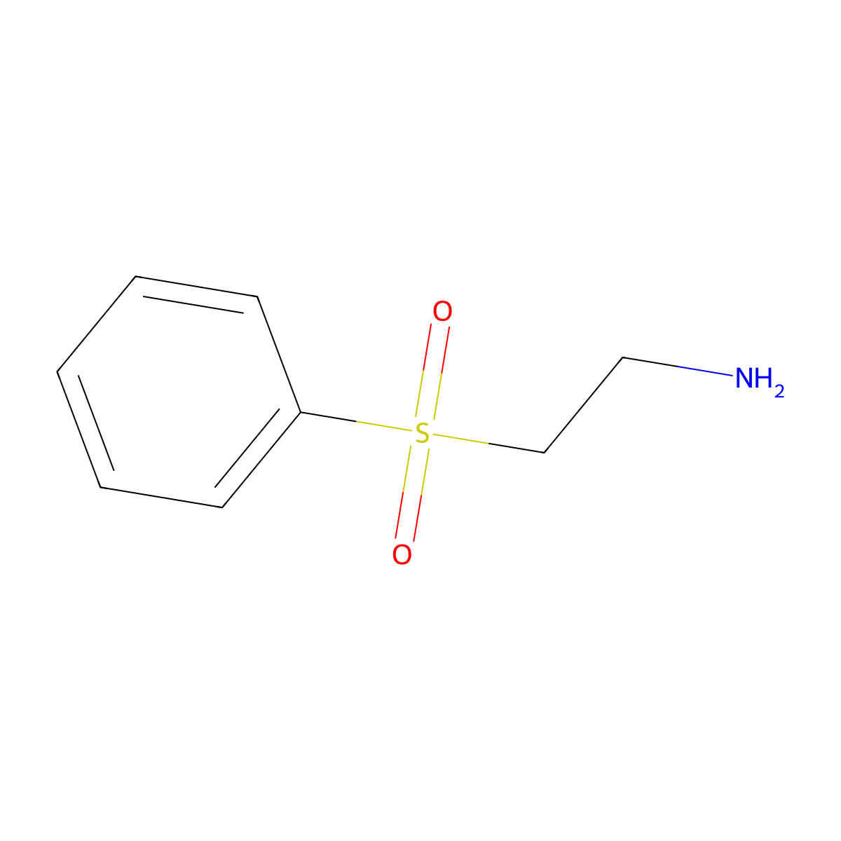2-(Benzenesulfonyl)ethan-1-amine molecular structure, CAS 67215-15-0