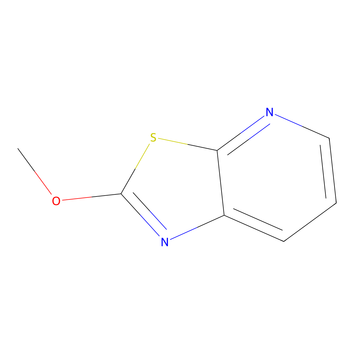 2-Methoxythiazolo[5,4-b]pyridine molecular structure, CAS 67219-27-6