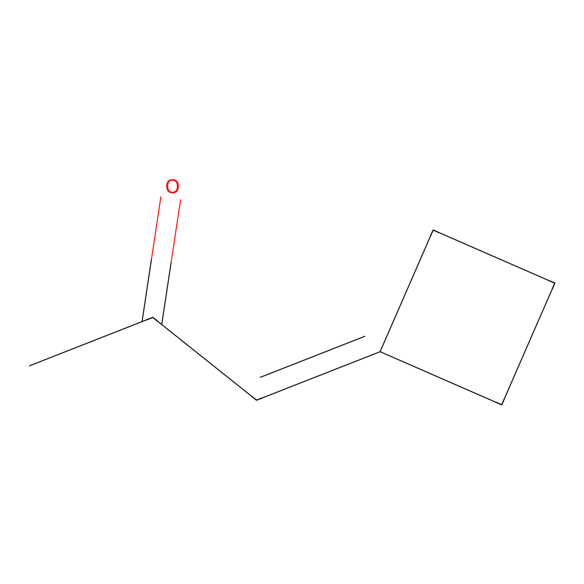 1-Cyclobutylidenepropan-2-one molecular structure, CAS 67223-98-7