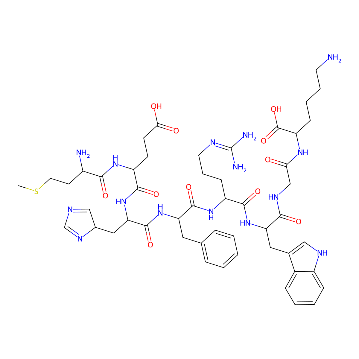 Acth (4-11) molecular structure, CAS 67224-41-3