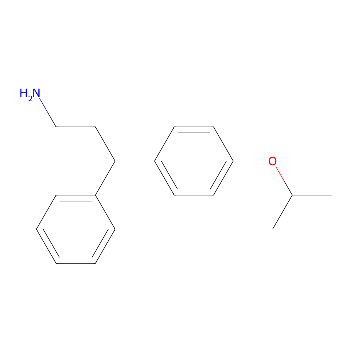 3-(4-Isopropoxy-phenyl)-3-phenyl-propylamine molecular structure, CAS 672265-12-2