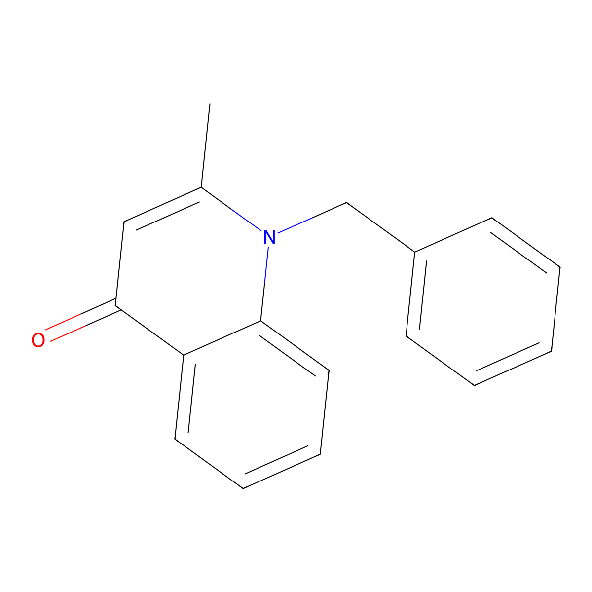 1-Benzyl-2-methylquinolin-4-one molecular structure, CAS 672277-12-2