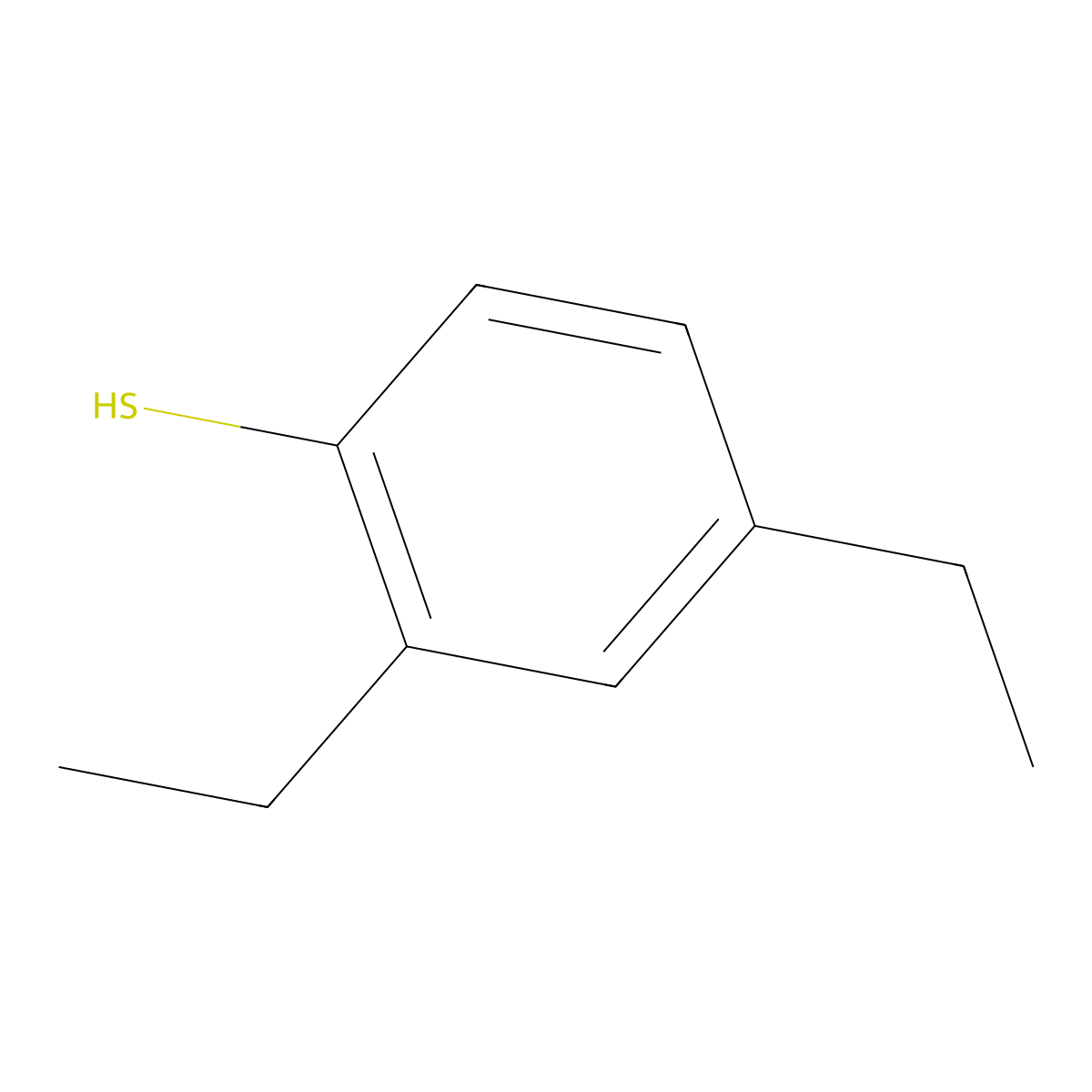 2,4-Diethylbenzenethiol molecular structure, CAS 672290-93-6