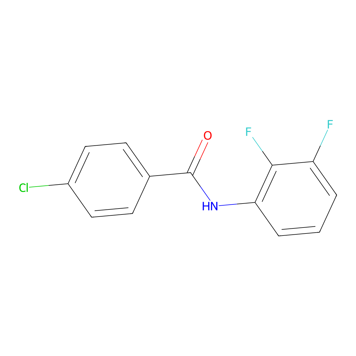 4-Chloro-n-(2,3-difluoro-phenyl)-benzamide molecular structure, CAS 672300-05-9