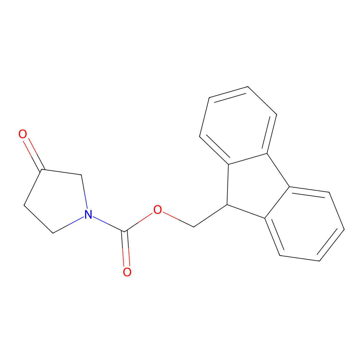 1-N-Fmoc-3-Pyrrolidinone molecular structure, CAS 672310-12-2