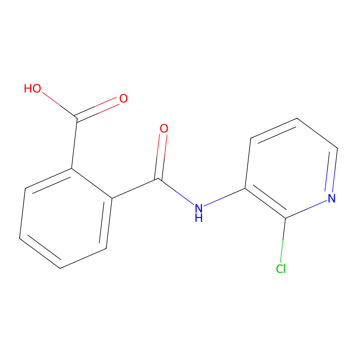 2-[(2-Chloropyridin-3-yl)carbamoyl]benzoic acid molecular structure, CAS 67232-58-0